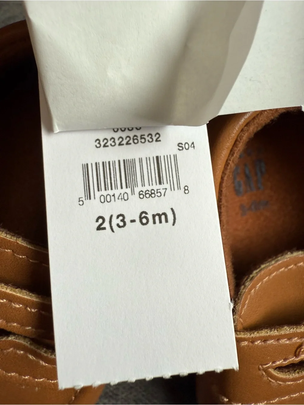 GAP Toddler Tan Faux-Leather Slip-On Loafers